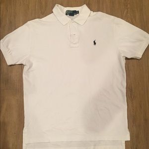 Men’s White Short Sleeve Polo